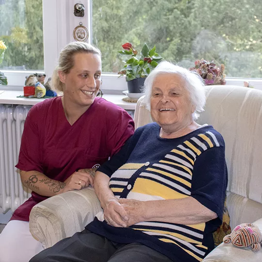 Mitarbeiterin und Bewohnerin